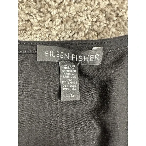 Eileen Fisher Dress Womens Large V Neck Sleeveless Minimalist‎ Viscose Spandex - Picture 3 of 8